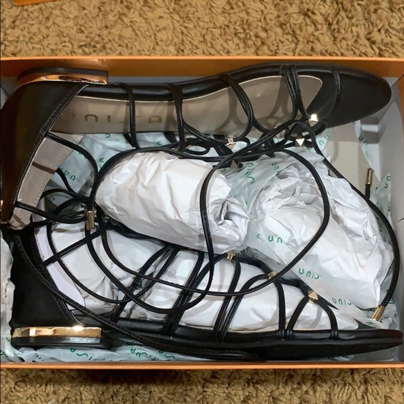 Gladiator Sandal with Gold Accents - Picture 6 of 6